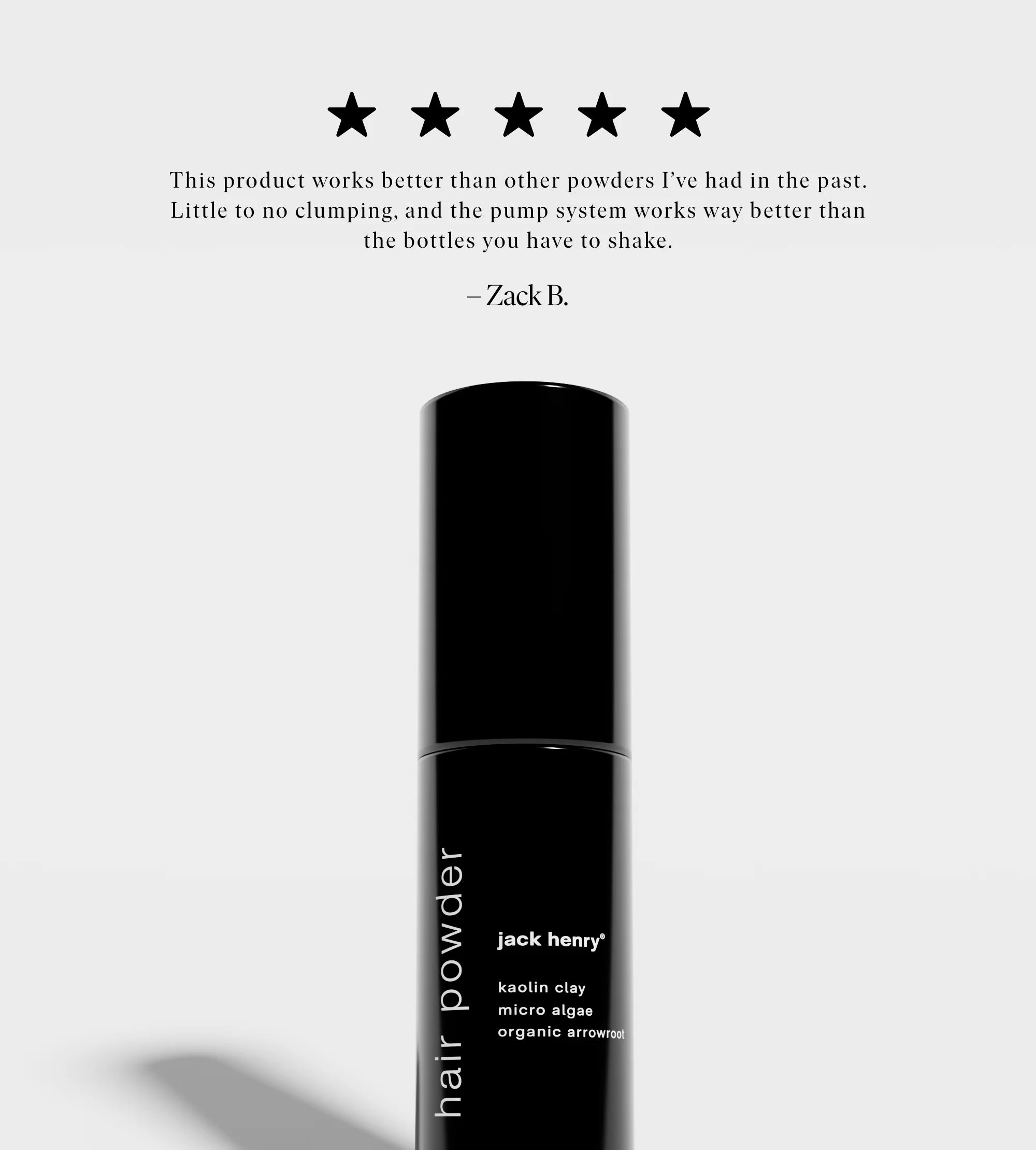 jack henry hair powder